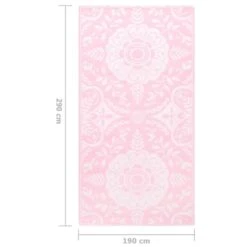 VidaXL Buitenkleed 190x290 Cm PP Roze -Tapijt Wereld 7543183a32204ce690abcd458e5c412f