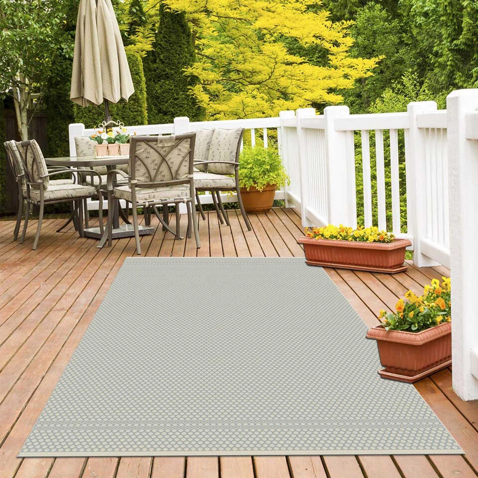 Floorita Binnen/buitenvloerkleed Pallino - Grijs - 155x230 Cm 5 Floorita Binnen/buitenvloerkleed Pallino - Grijs - 155x230 Cm - Afbeelding 3