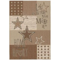 Vloerkleed Dina - Bruin - 120x170 Cm