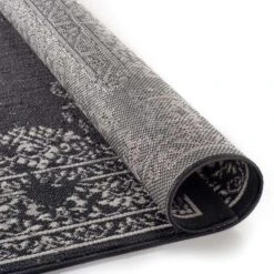 Vloerkleed Vintage - Zwart - 200x290 Cm -Tapijt Wereld 81027490 0200