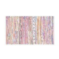 Beliani Gevlochten - BARTIN Multicolor Polyester 80x150 Cm -Tapijt Wereld 8413c388e4094bf8bf00725dc41f17c6