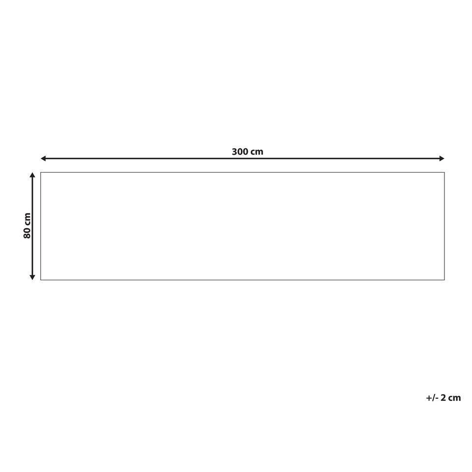 Beliani Loper - YANOBA Beige Katoen 80x300 Cm 5 Beliani Loper - YANOBA Beige Katoen 80x300 Cm - Afbeelding 3