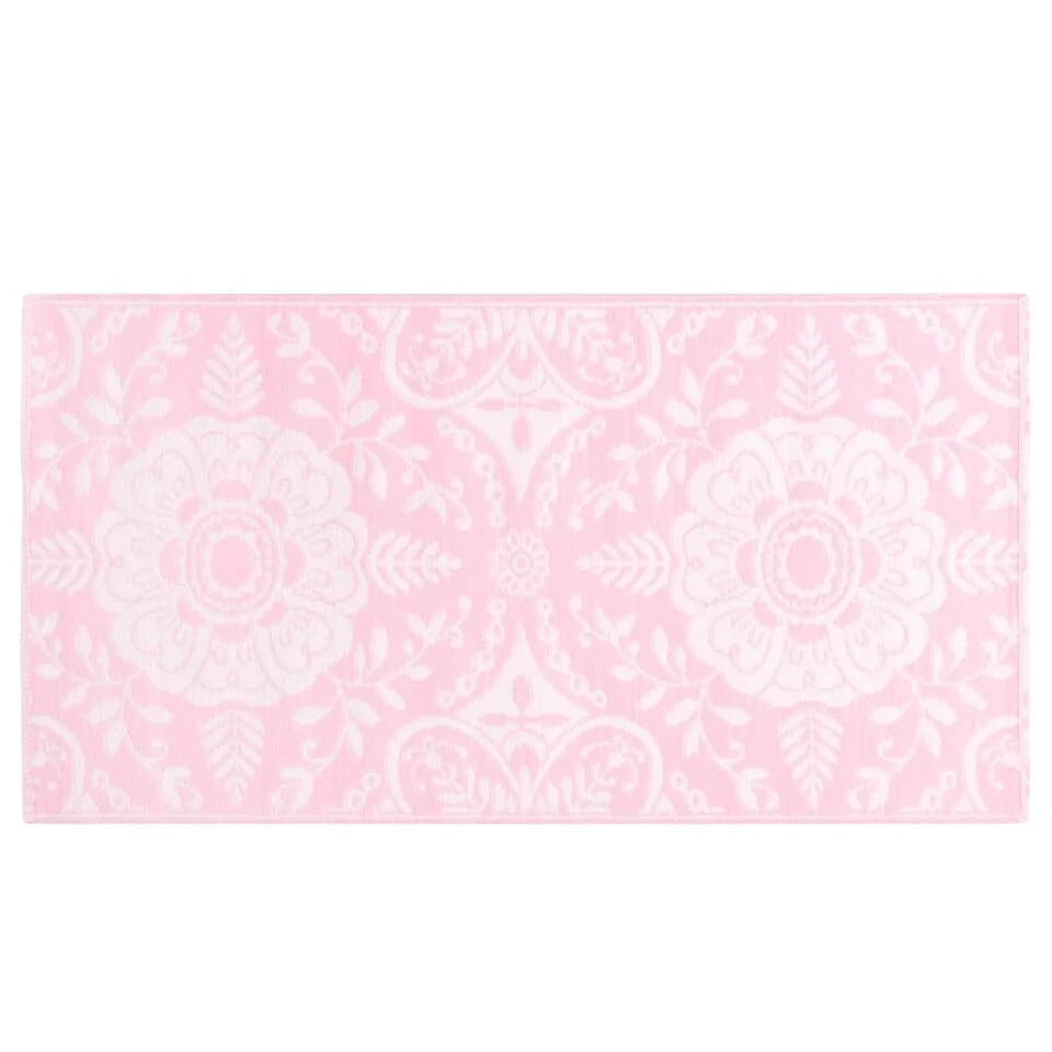 VidaXL Buitenkleed 160x230 Cm PP Roze 4 VidaXL Buitenkleed 160x230 Cm PP Roze - Afbeelding 2