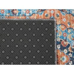 Beliani Loper - MIDALAM Blauw Polyester 70x200 Cm -Tapijt Wereld 9c2567b867f441a89447debb4aafb9d3