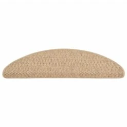 VidaXL Trapmatten Zelfklevend 15 St Sisal-look 65x21x4 Cm Zandkleurig 8 VidaXL Trapmatten Zelfklevend 15 St Sisal-look 65x21x4 Cm Zandkleurig -Tapijt Wereld 9e82f480dcb640df99568cfa8a4c6ae8