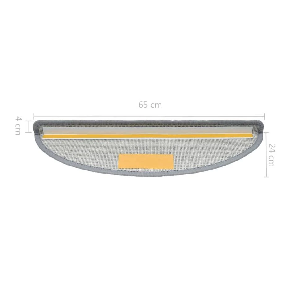 VidaXL 15 St Trapmatten 65x24x4 Cm Lichtgrijs 6 VidaXL 15 St Trapmatten 65x24x4 Cm Lichtgrijs - Afbeelding 4