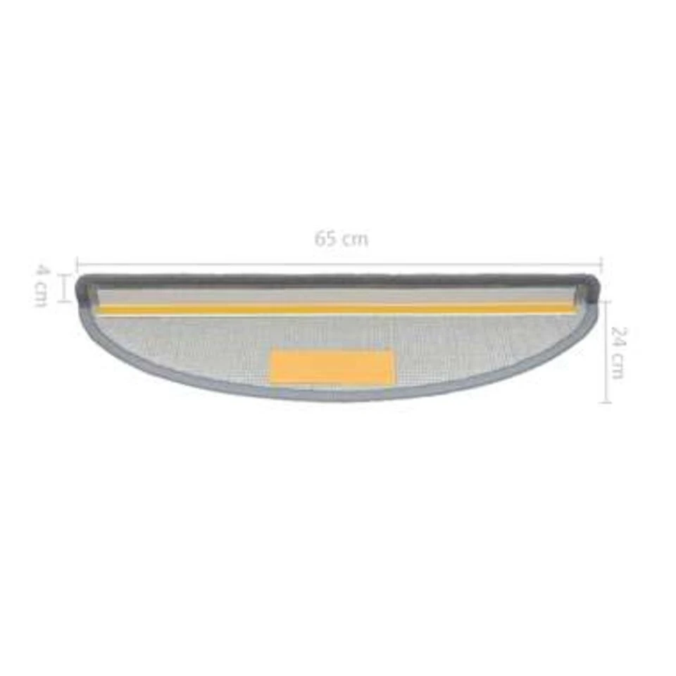 VidaXL 15 St Trapmatten 65x24x4 Cm Lichtgrijs 5 VidaXL 15 St Trapmatten 65x24x4 Cm Lichtgrijs - Afbeelding 3