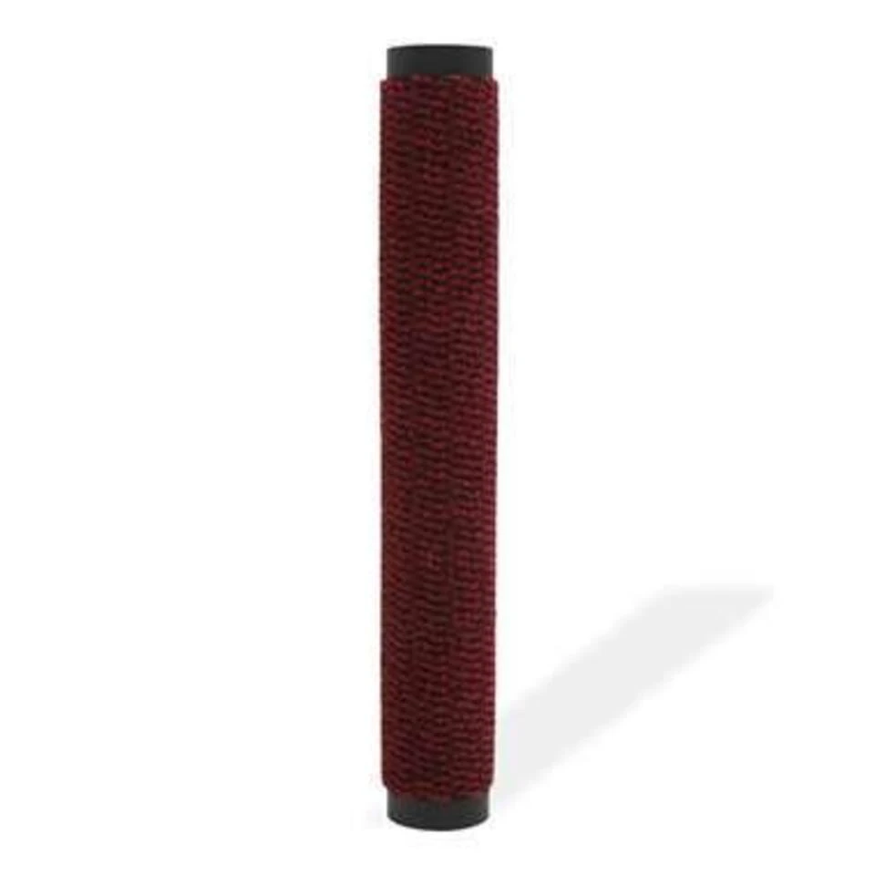 VidaXL Droogloopmat Rechthoekig Getuft 90x150 Cm Rood 5 VidaXL Droogloopmat Rechthoekig Getuft 90x150 Cm Rood - Afbeelding 3