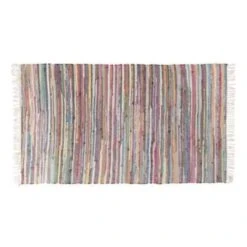 Beliani Gevlochten - DANCA Multicolor Katoen, Polyester 80x150 Cm -Tapijt Wereld c39253af28ab42fca37d1e13f34202a8