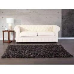 Beliani Shaggy - MUT Bruin Leer 140x200 Cm -Tapijt Wereld d20db7d235164d168107a089b1efca6b