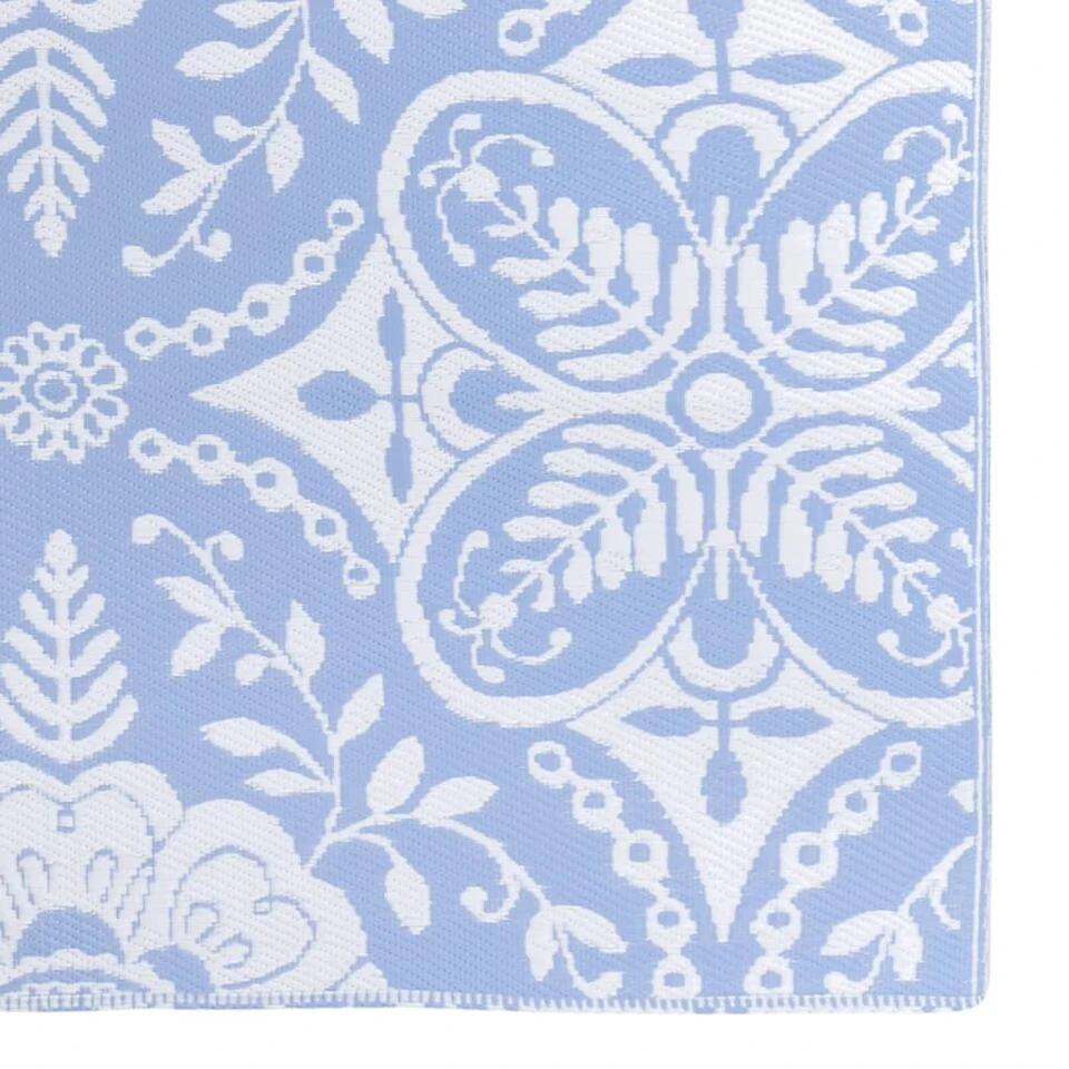 VidaXL Buitenkleed 190x290 Cm PP Babyblauw 6 VidaXL Buitenkleed 190x290 Cm PP Babyblauw - Afbeelding 4