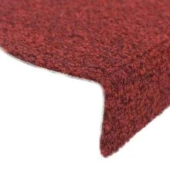VidaXL Trapmatten Zelfklevend 56x17x3 Cm Naaldvilt Rood 15 St -Tapijt Wereld e293397a8e29474ea3d827864b8c5188