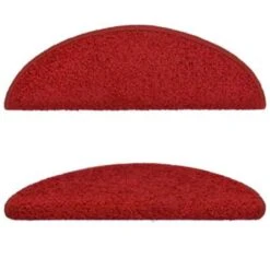 VidaXL Trapmatten 15 St 56x17x3 Cm Rood -Tapijt Wereld e798b85629224baebb35c0458c741edd