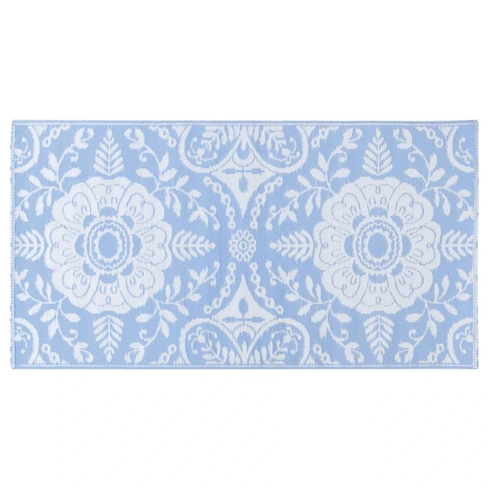 VidaXL Buitenkleed 80x150 Cm PP Babyblauw 5 VidaXL Buitenkleed 80x150 Cm PP Babyblauw - Afbeelding 3
