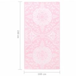 VidaXL Buitenkleed 160x230 Cm PP Roze 9 VidaXL Buitenkleed 160x230 Cm PP Roze -Tapijt Wereld f4fe1df2a55240e9b6642cb64072f193